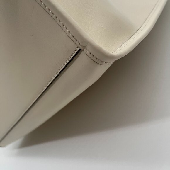 Vitello King Plexiglass Logo Embossed Large Fendi Sunshine Shopper Tote Cream - Picture 5 of 9